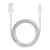 LAMTECH TYPE-C V2,0 HIGH QUALITY UNBREAKABLE CABLE SILVER 2M