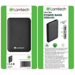 LAMTECH POWERBANK 5000MAH BLACK