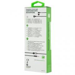 LAMTECH HANDSFREE WITH MIC 3,5MM JACK GREEN