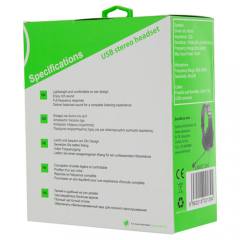 LAMTECH USB 2.0 STEREO HEADSET DELUXE WITH MIC