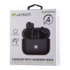 LAMTECH BLUETOOTH 5.0 TWS EARPHONES WITH CHARGING DOCK BLACK
