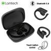 LAMTECH BLUETOOTH 5.0 SPORT TWS EARPHONES WITH CHARGING DOCK BLACK
