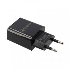 LAMTECH QUICK CHARGER USB3.0 18W WITH MICRO USB CABLE 1M BLACK