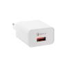 LAMTECH QUICK CHARGER USB3.0 18W WITH TYPE-C CABLE 1M WHITE