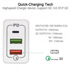 LAMTECH QUICK CHARGER 15W HIGH SPEED, QC3.0 AND TYPE-C OUTPUT