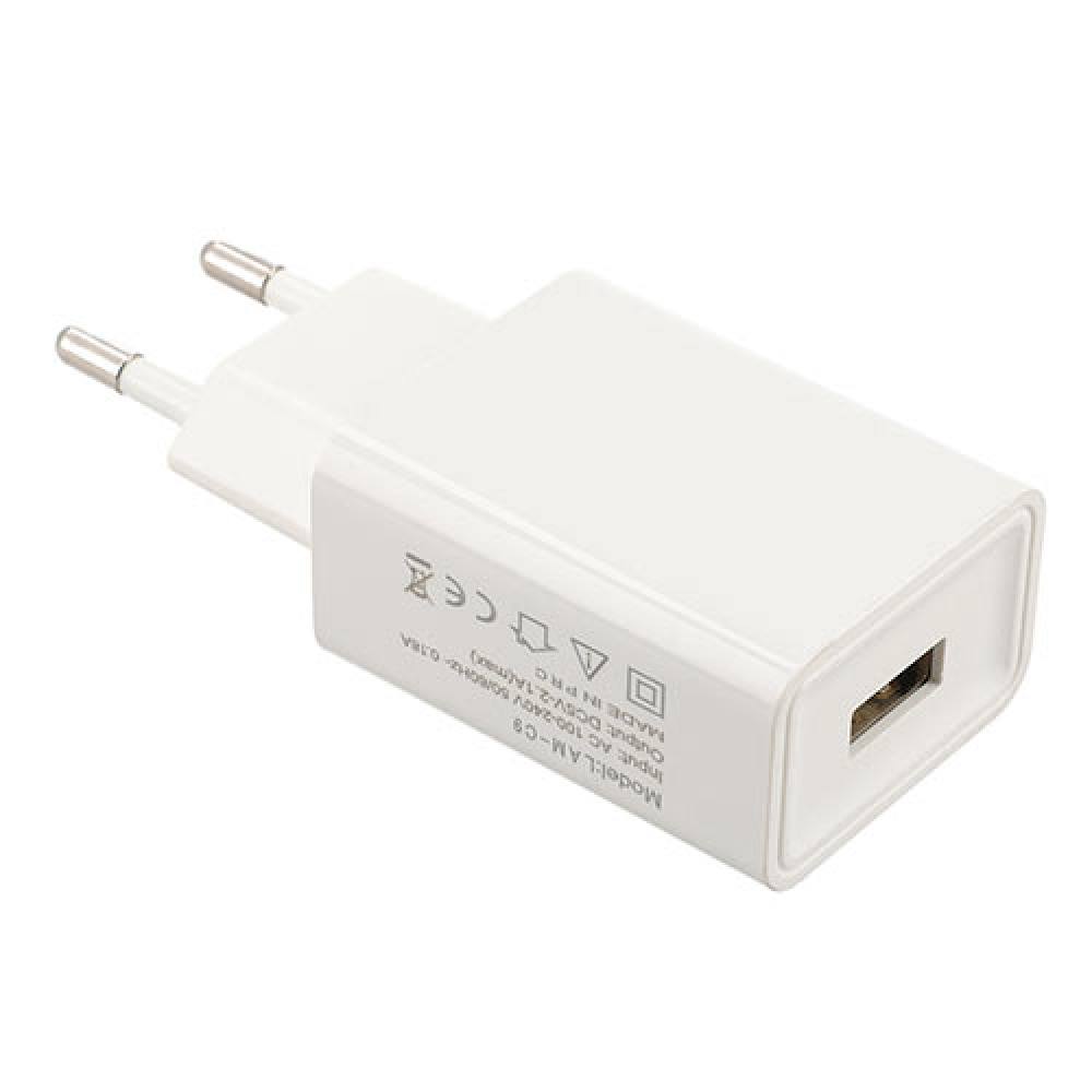 LAMTECH USB TRAVEL CHARGER 2,1A WHITE