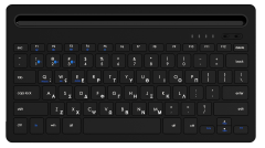 LAMTECH BT 5.0 KEYBOARD WITH IPAD AND MOBILE STAND BLACK