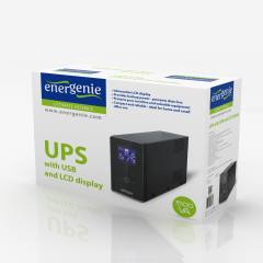 ENERGENIE UPS WITH USB AND LCD DISPLAY 1500VA BLACK