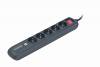 ENERGENIE POWER STRIP WITH 2 USB CHARGER 5 SOCKETS 1,5m USB 2A BLACK
