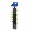 ENERGENIE POWER STRIP WITH 2 USB CHARGER 5 SOCKETS 1,5m USB 2A BLACK