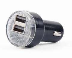 ENERGENIE 2-PORT USB CAR CHARGER 2.1 A BLACK