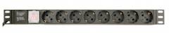 ENERGENIE PDU 8 SCHUKO SOCKETS 1U 10A C14 PLUG 3M