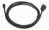 CABLEXPERT HDMI MALE TO MICRO D-MALE BLACK CABLE WITH GOLD-PLATED CONNECTORS 1.8M