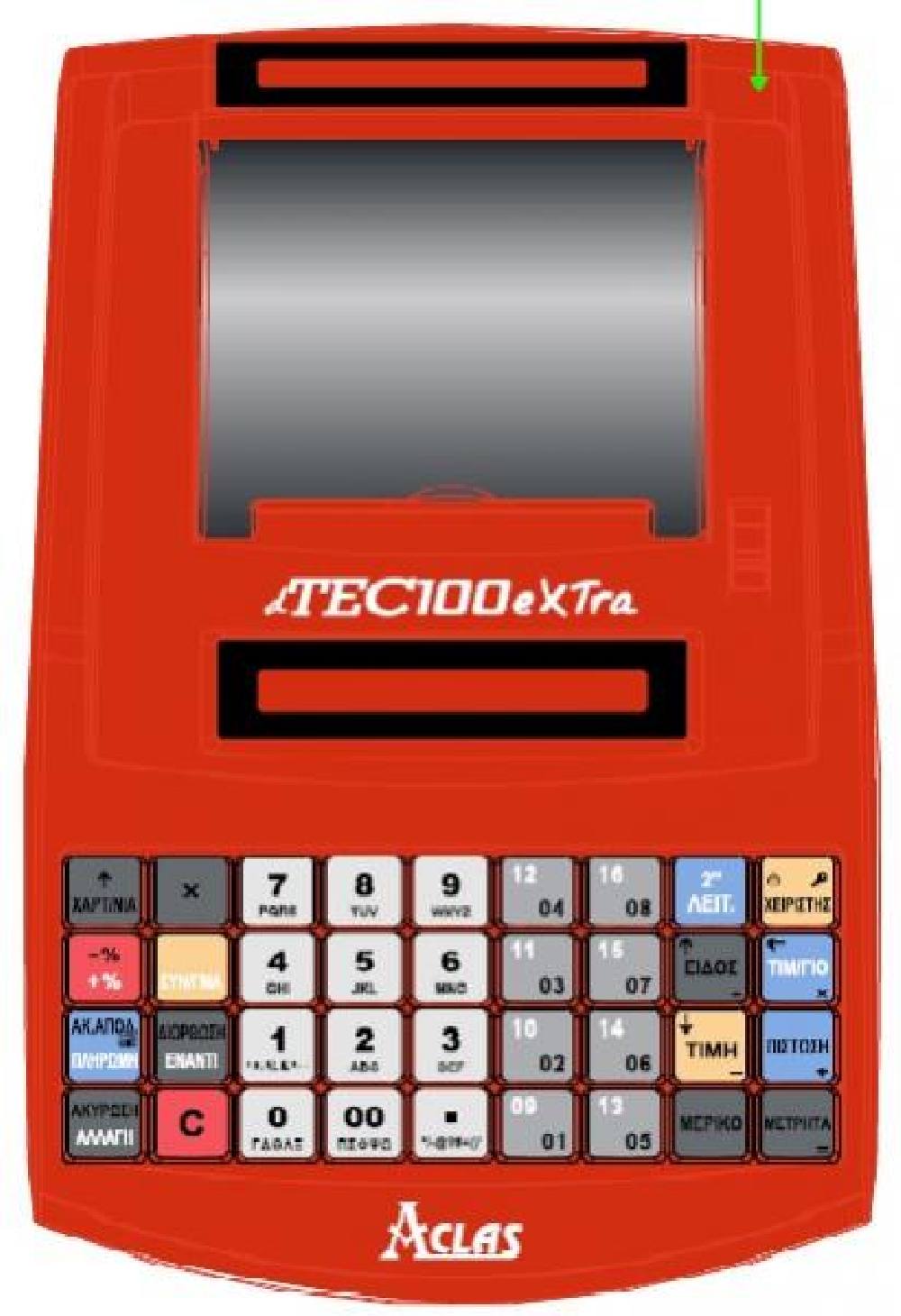 Ταμειακή μηχανή DataTec Aclas dtec100extra (RED)