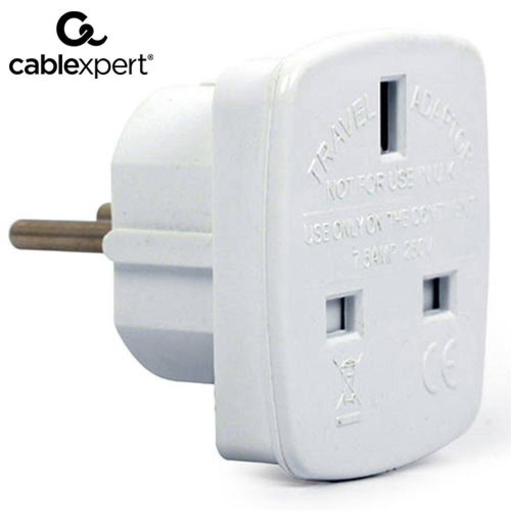 CABLEXPERT AC POWER ADAPTER UK SOCKET TO EU SCHUKO PLUG 7,5A