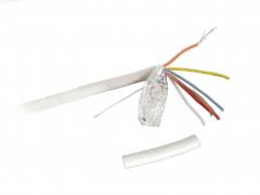 CABLEXPERT ALARM CABLE 100M ROLL WHITE SHIELDED