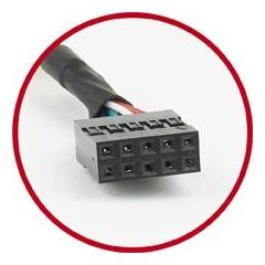 CABLEXPERT DUAL USB RECEPTACLES ON BRACKET