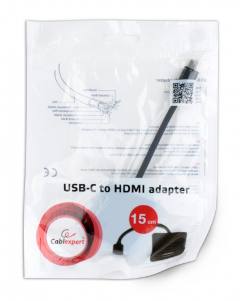 CABLEXPERT USB-C TO HDMI ADAPTER BLACK