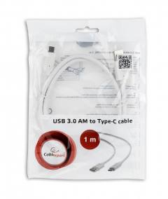 CABLEXPERT USB 3.0 AM TO TYPE-C CABLE 1M WHITE
