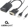CABLEXPERT VGA TO HDMI ADAPTER CABLE 0,15M BLACK