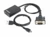 CABLEXPERT VGA TO HDMI ADAPTER CABLE 0,15M BLACK