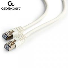 CABLEXPERT FTP CAT6 UTP PATCH CORD WHITE SHIELDED 0.5M