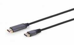 CABLEXPERT DISPLAYPORT TO HDMI CABLE PREMIUM SERIES 4K 1,8M RETAIL PACK