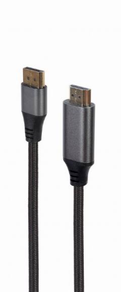 CABLEXPERT DISPLAYPORT TO HDMI CABLE PREMIUM SERIES 4K 1,8M RETAIL PACK