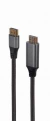 CABLEXPERT DISPLAYPORT TO HDMI CABLE PREMIUM SERIES 4K 1,8M RETAIL PACK