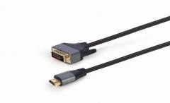 CABLEXPERT HDMI TO DVI CABLE PREMIUM SERIES 4K 1,8M RETAIL PACK