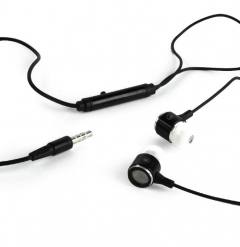 GEMBIRD METAL EARPHONES WITH MICROPHONE BLACK
