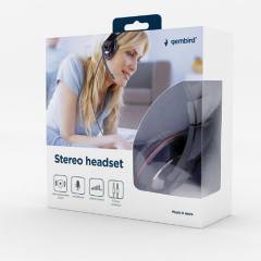 GEMBIRD STEREO HEADSET GLOSSY BLACK