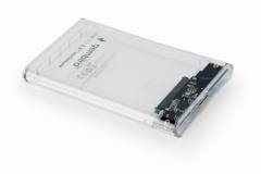 GEMBIRD USB 3,0 2,5' ENCLOSURE FOR 9,5MM DRIVE TRANSPARENT PLASTIC