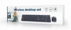 GEMBIRD WIRELESS DESKTOP SET US LAYOUT BLACK