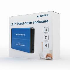 GEMBIRD USB 3.0 2.5'' ENCLOSURE BLUE