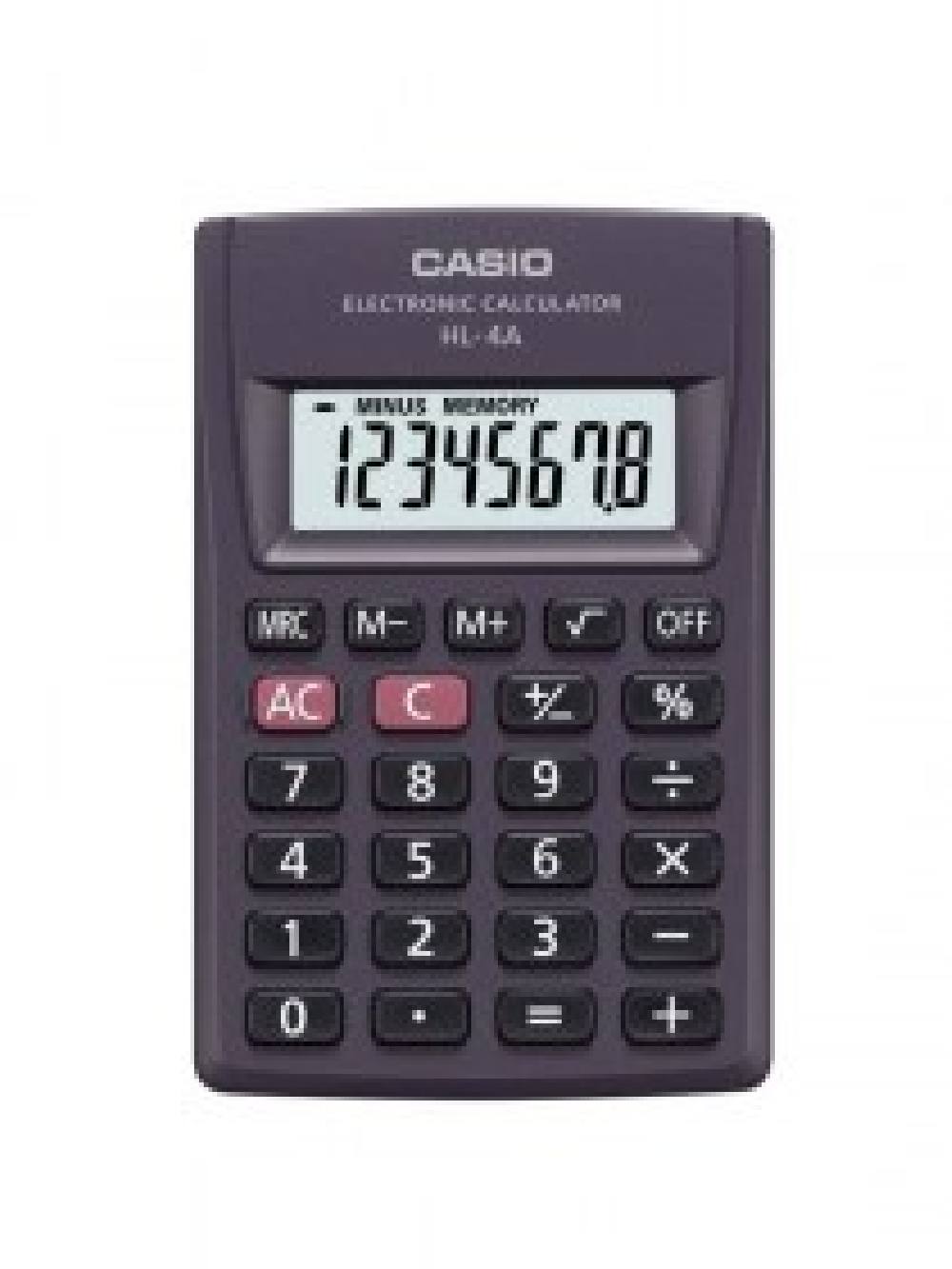 Μικρή Φορητή Αριθμομηχανή Τσέπης BASIC CASIO HL-4