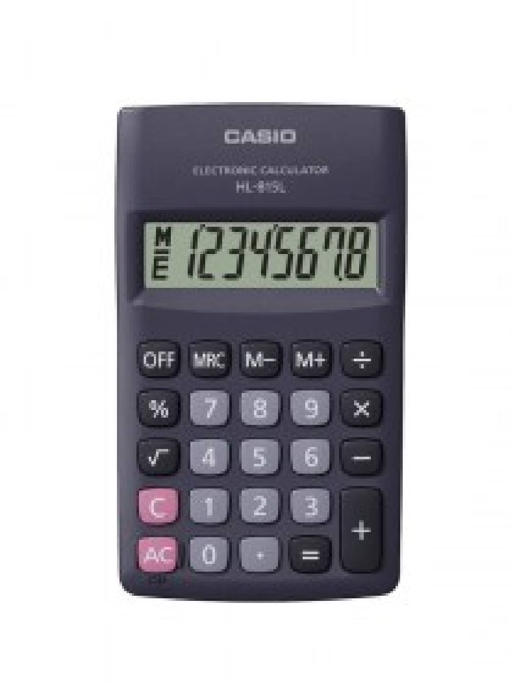 Μικρή Φορητή Αριθμομηχανή BASIC CASIO HL-815LBK