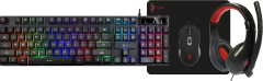 LAMTECH 4 IN 1 RGB GAMING COMBO SET (KEYBOARD-MOUSE-HEADSET-MOUSEPAD) MERCURY