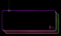 LAMTECH GAMING MOUSEPAD WITH LED FX EXTRA LARGE