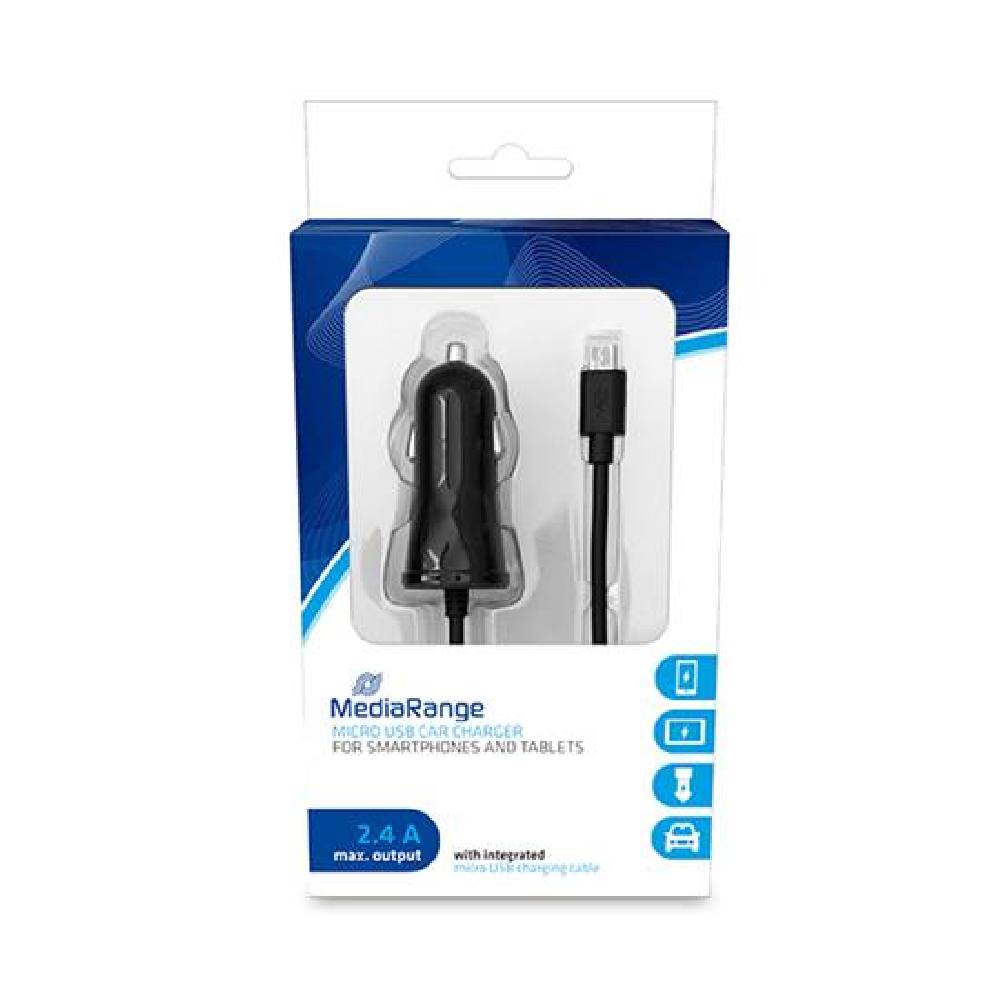 MediaRange Φορτιστής 2.4A για smartphones και συσκευές με Micro USB (Μαύρο)