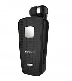 LAMTECH RETRACTABLE BT 5.0 CLIP ON HEADSET BLACK (HANGING CORD)