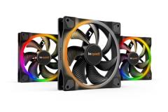 BEQUIET FAN  LIGHT WINGS 140MM PWM TRIPLE-PACK BL078, WITH ARGB HUB AND 3 LIGHT WINGS 140MM PWM BL074, 3YW.