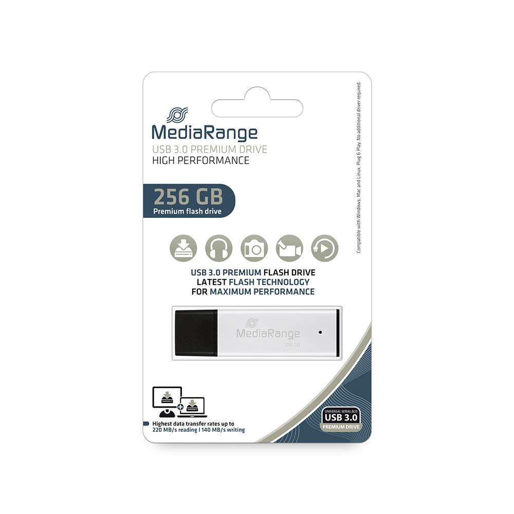 MediaRange USB 3.0 high performance flash drive, 256GB (MR1903)