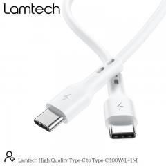 LAMTECH CABLE TYPE C TO TYPE C 100W FAST CHARGE 1M