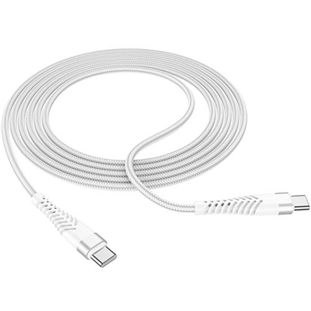 LAMTECH HQ UNBREAKABLE CABLE TYPE-C TO TYPE-C WHITE 2M