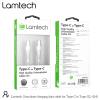 LAMTECH HQ UNBREAKABLE CABLE TYPE-C TO TYPE-C WHITE 2M