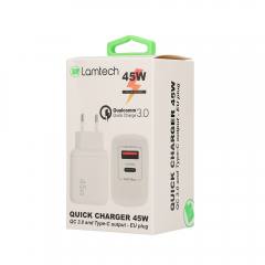 LAMTECH CHARGER USB QC3.0/TYPE-C 45W
