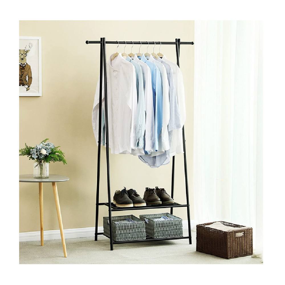 Μεταλλική Κρεμάστρα Ρούχων Δαπέδου 87.5 x 41 x 155 cm Χρώματος Μαύρο Songmics (HSR05B) (SNGHSR05B)