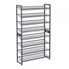 Μεταλλικό Ρυθμιζόμενο Stand Αποθήκευσης 40 Ζευγαριών Παπουτσιών Χρώματος Γκρι 92.5 x 30.7 x 163.5 cm Songmics (LMR08GB) (SNGLMR0