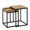 Σετ Μεταλλικά Βοηθητικά Τραπέζια Nesting 40 x 45 x 55 cm 2 τμχ Vasagle (LNT02N) (VASLNT02N)